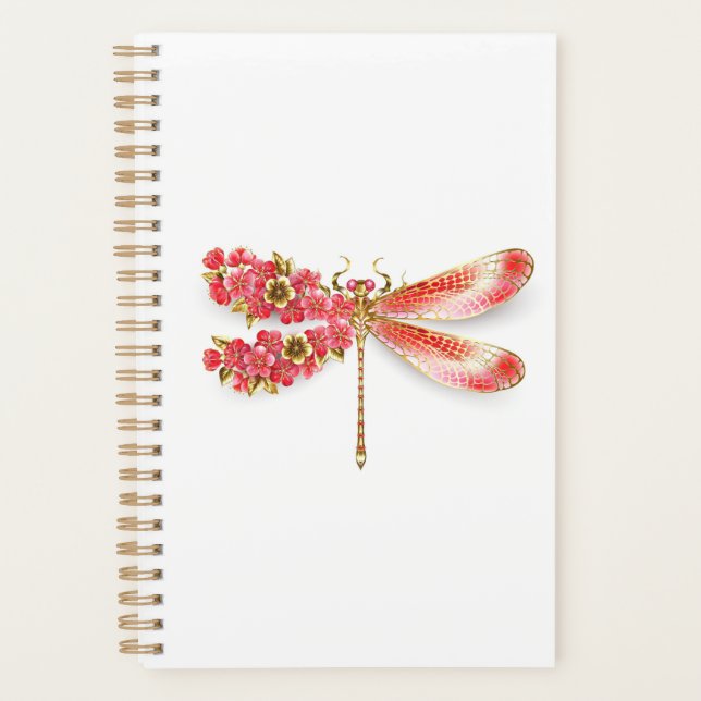 Flower dragonfly with jewellery sakura planner (Front)