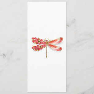 Flower dragonfly with jewellery sakura programme
