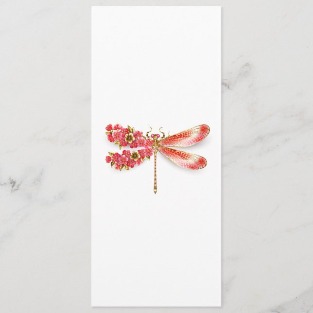 Flower dragonfly with jewellery sakura programme (Front)