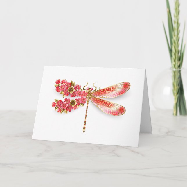 Flower dragonfly with jewellery sakura programme (Front)