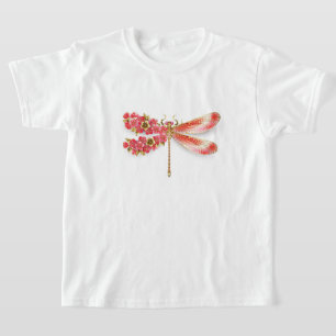 Flower dragonfly with jewellery sakura T-Shirt