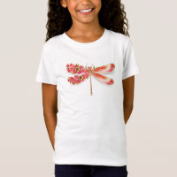 Flower dragonfly with jewellery sakura