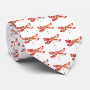 Flower dragonfly with jewellery sakura tie