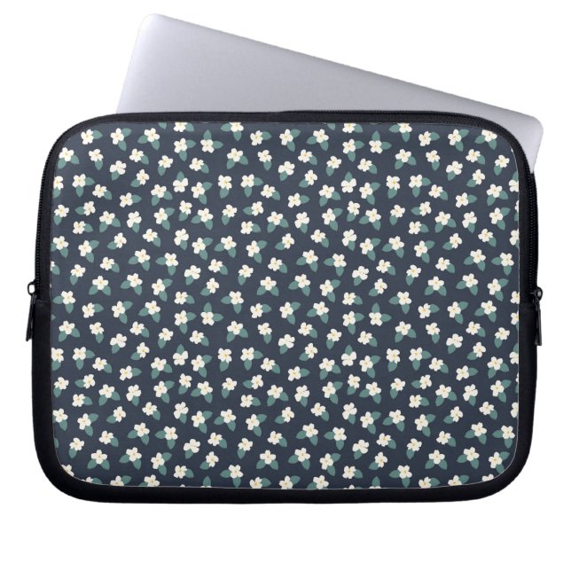 Flower Drawing Laptop Sleeve (Front)