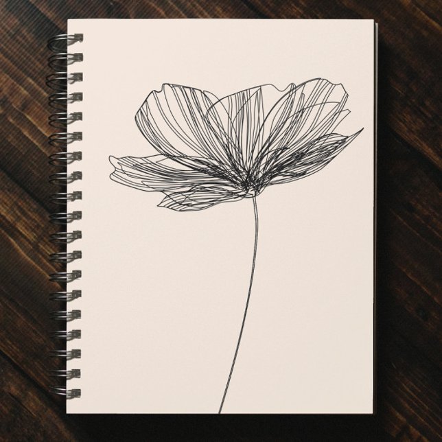 Flower drawing spiral notebook (Creator Uploaded)