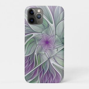 Flower Dream, Abstract Purple Green Fractal Art Case-Mate iPhone Case