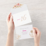 Flower Dreamy Soft Sweet 16 Birthday Invitation<br><div class="desc">Celebrate in soft elegance with this dreamy floral watercolor Sweet 16 invitation. Featuring a delicate coquette-inspired design with blush blooms, pastel tones, and graceful script typography, this invitation sets the tone for a refined and magical celebration. Perfect for a feminine, stylish Sweet 16 and all ages. Can be customizable and...</div>