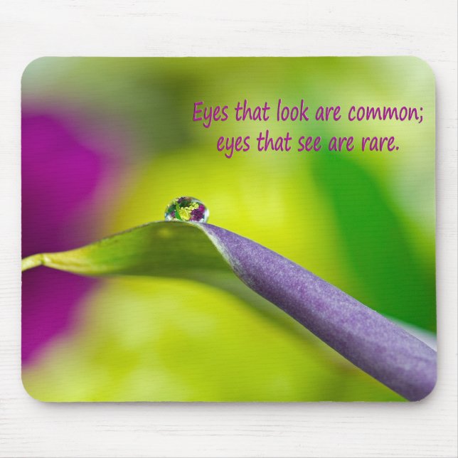 Flower Droplet Mouse Pad (Front)