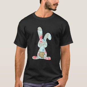 Flower Easter Bunny Rabbit Trio Cute Easter T-Shirt