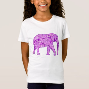 Flower elephant - amethyst purple T-Shirt