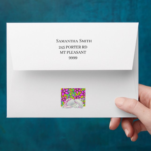 Flower Elephant Envelope (Hand)