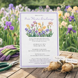 Flower Exchange Iris Bulbs  Invitation