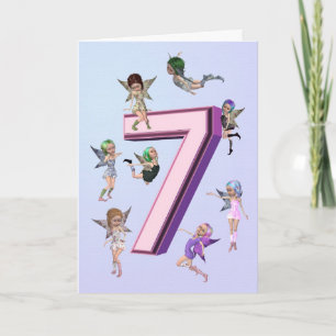 Flower fairies 3rd birthday card