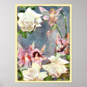 Flower Fairies Singing Poster Print