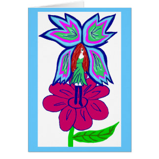 Flower fairy card