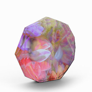 Flower Fairy Double Exposure Fantasy Art Photo Block