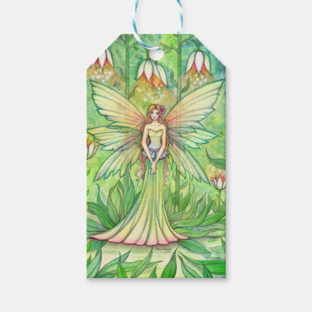 Flower Fairy Fantasy Art Gift Tags (Front)