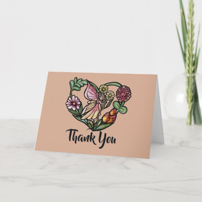 Flower Fairy Garden Fairies                        Card (Front)