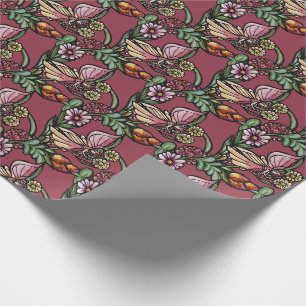 Flower Fairy Garden Fairies Wrapping Paper