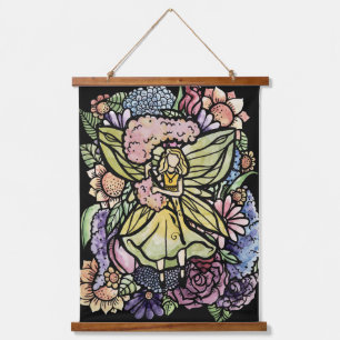 Flower Fairy Garden Hyacinth Fairies Gardener      Hanging Tapestry