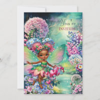 Flower Fairy Land Party Invitation
