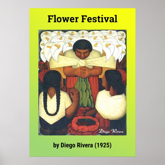 Flower Festival by Diego Rivera (1925) Poster (Front)
