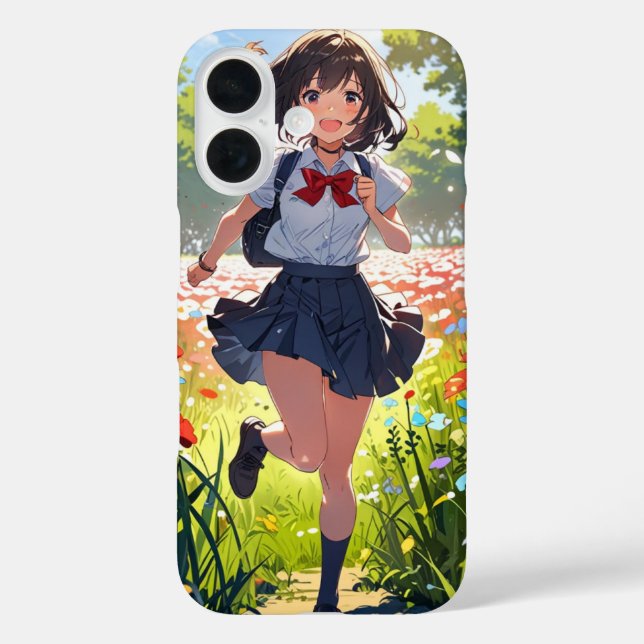 Flower Field Girl Case-Mate iPhone Case (Back)