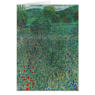 Flower Field in Litzlberg Klimt, Vintage Landscape