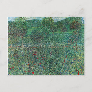 Flower Field in Litzlberg Klimt, Vintage Landscape Postcard