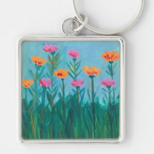 Flower Field Key Ring