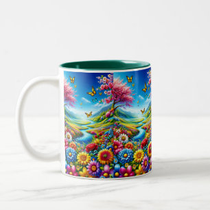 Flower field mug