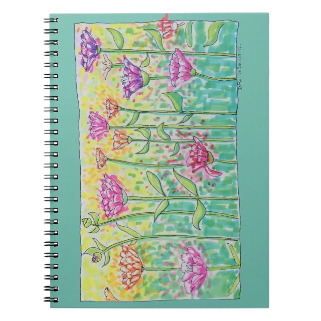 Flower Field Notebook (Front)