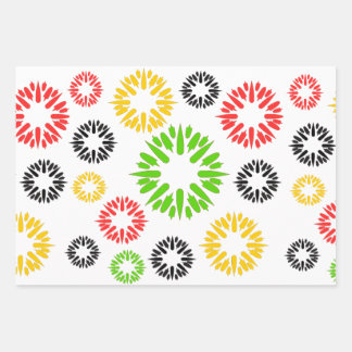 flower field wrapping paper