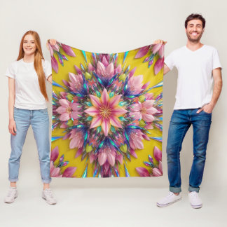 flower fleece blanket
