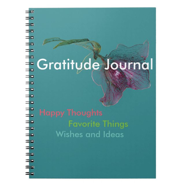 Flower Floral Gratitude Notebook (Front)