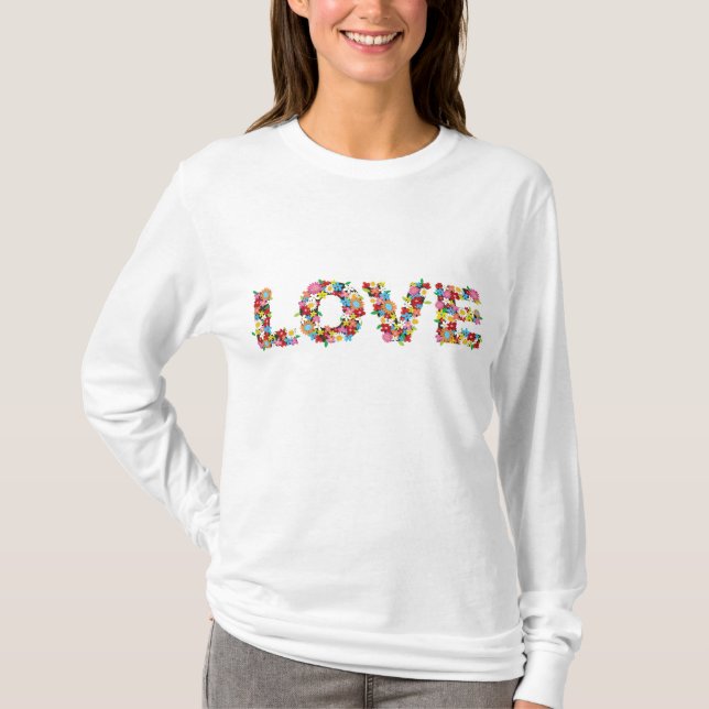 Flower Floral Love Shirt (Front)