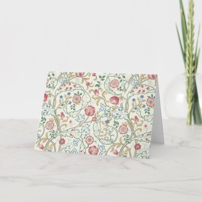 Flower, Floral Pattern, William Morris Card (Front)
