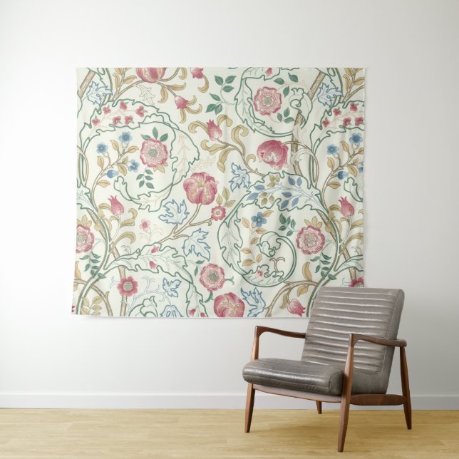 Flower, Floral Pattern, William Morris Tapestry (In Situ (Horizontal))