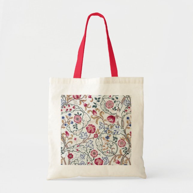 Flower, Floral Pattern, William Morris Tote Bag (Front)