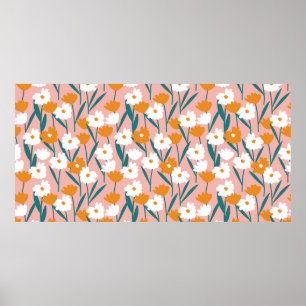 flower floral seamless pattern background, print p