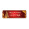 Flower Flourish & Christmas Tree Address Labels
