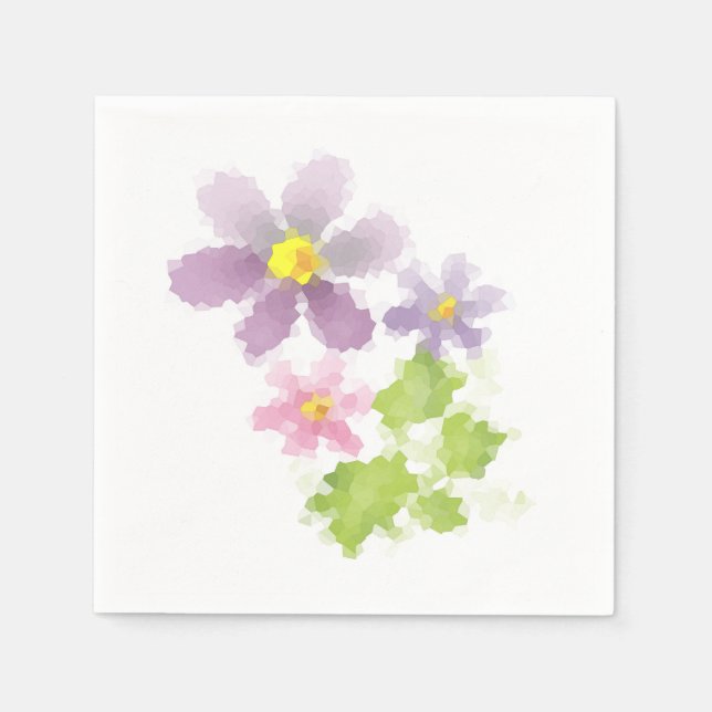 Flower flower mosaic 2 napkin (Front)