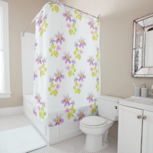 Flower flower mosaic 2 shower curtain