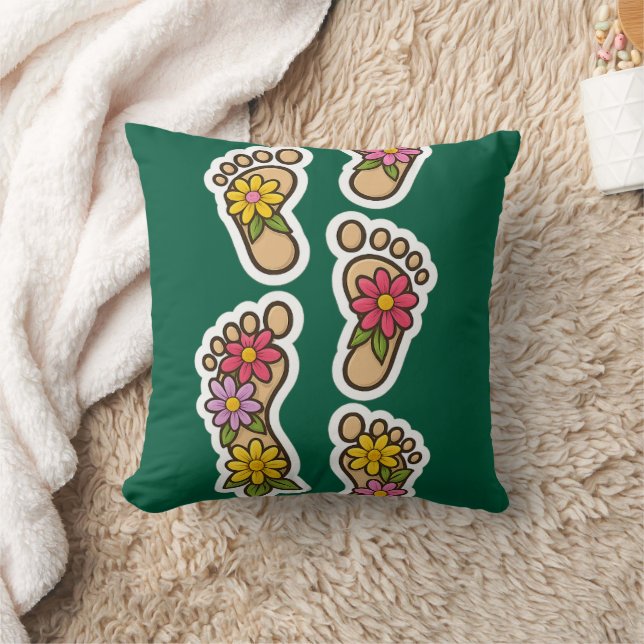  Flower Footprints – Walk in Beauty and Joy Cushion (Blanket)
