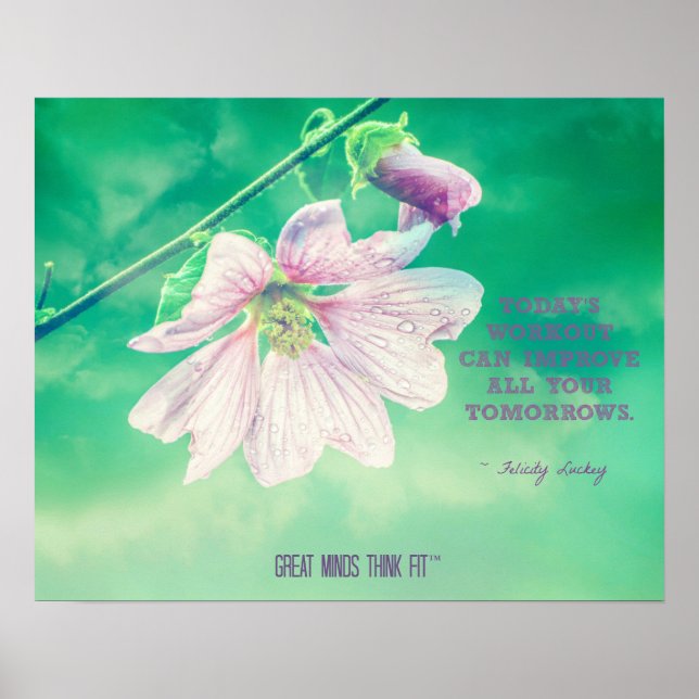 Flower for a Healthier Tomorrow Poster (Front)