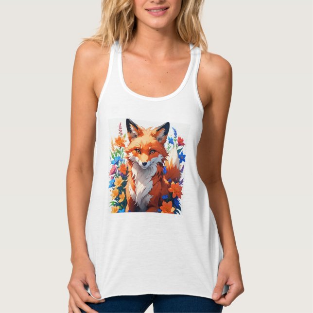 Flower Fox Singlet (Front)