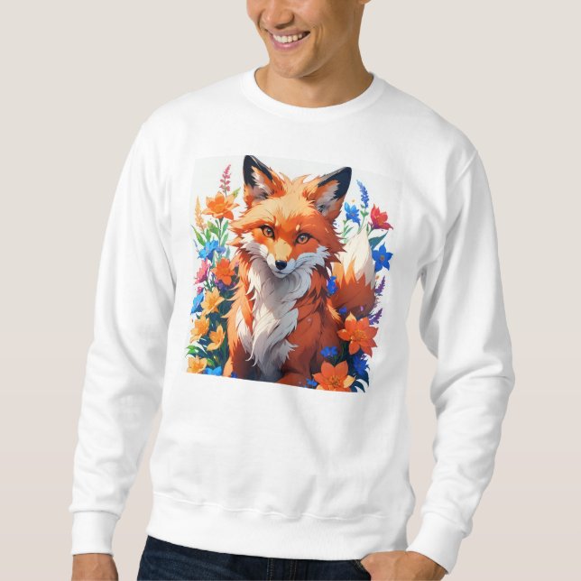Flower Fox Sweatshirt (Front)