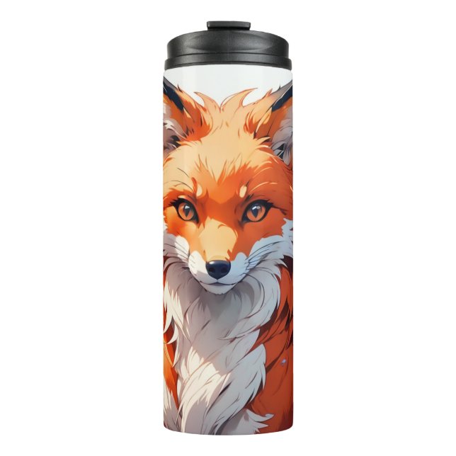 Flower Fox Thermal Tumbler (Front)