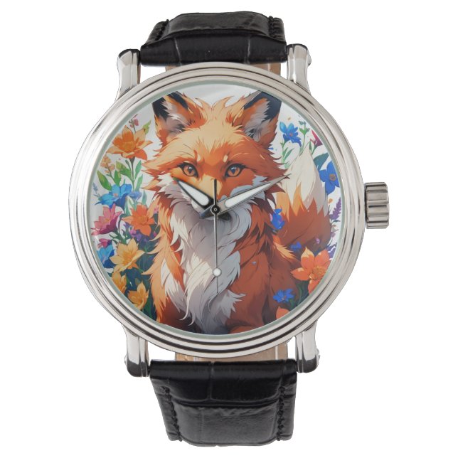 Flower Fox Watch (Front)