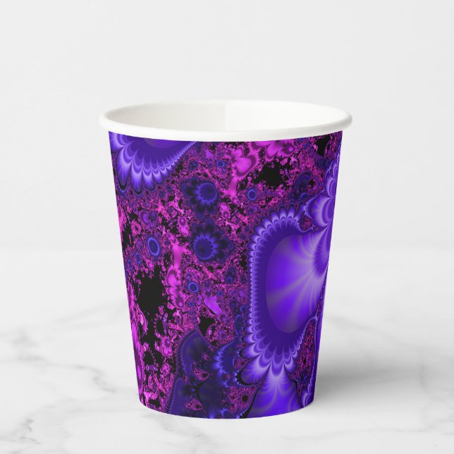 Flower Fractal Paper Cups (Left)